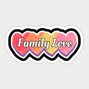 Family love,Happy day，Cat family,Cat miaw love Sticker